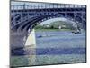 Bridge at Argenteuil and the Seine by Gustave Caillebotte-null-Mounted Giclee Print