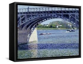 Bridge at Argenteuil and the Seine by Gustave Caillebotte-null-Framed Stretched Canvas