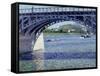 Bridge at Argenteuil and the Seine by Gustave Caillebotte-null-Framed Stretched Canvas