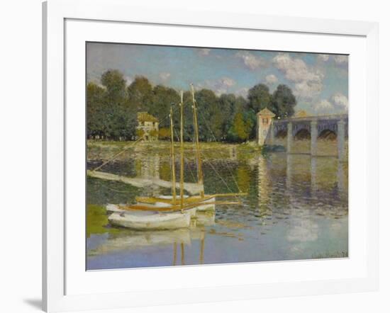 Bridge at Argenteuil-Claude Monet-Framed Giclee Print