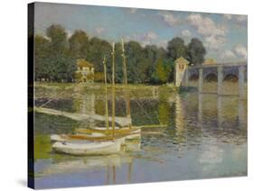 Bridge at Argenteuil-Claude Monet-Stretched Canvas