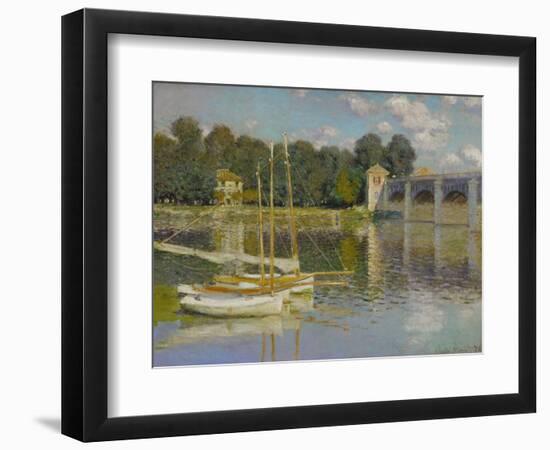 Bridge at Argenteuil-Claude Monet-Framed Premium Giclee Print