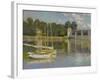 Bridge at Argenteuil-Claude Monet-Framed Premium Giclee Print