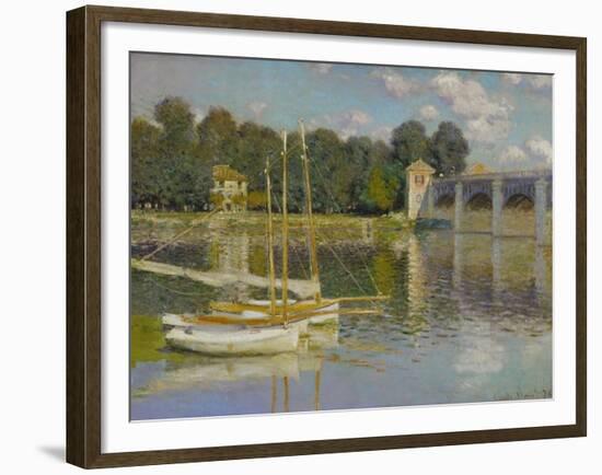 Bridge at Argenteuil-Claude Monet-Framed Giclee Print