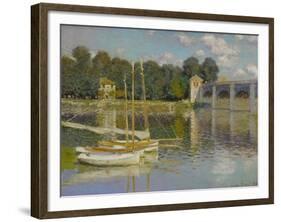 Bridge at Argenteuil-Claude Monet-Framed Giclee Print