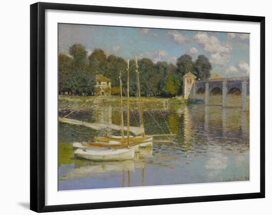 Bridge at Argenteuil-Claude Monet-Framed Giclee Print