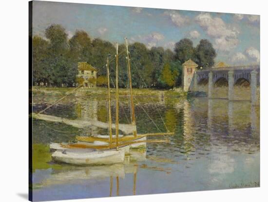 Bridge at Argenteuil-Claude Monet-Stretched Canvas