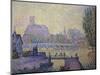 Bridge at Auxerre-Paul Signac-Mounted Giclee Print