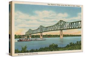 Bridge at Cairo, Illinois-null-Stretched Canvas