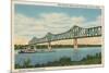 Bridge at Cairo, Illinois-null-Mounted Art Print