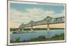 Bridge at Cairo, Illinois-null-Mounted Art Print