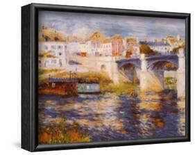 Bridge at Chatou-Pierre-Auguste Renoir-Framed Art Print