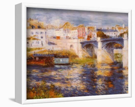 Bridge at Chatou-Pierre-Auguste Renoir-Framed Art Print