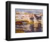 Bridge at Chatou-Pierre-Auguste Renoir-Framed Art Print