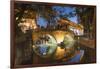 Bridge at dusk, Lijiang (UNESCO World Heritage Site), Yunnan, China-Ian Trower-Framed Photographic Print