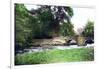 Bridge at Haddon Hall Stately Home, Derbyshire, 1926-null-Framed Giclee Print