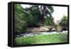 Bridge at Haddon Hall Stately Home, Derbyshire, 1926-null-Framed Stretched Canvas