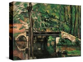 Bridge at Maincy, Melun-Paul Cézanne-Stretched Canvas