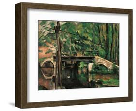 Bridge at Maincy, Melun-Paul Cézanne-Framed Art Print