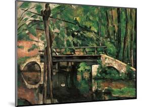 Bridge at Maincy, Melun-Paul Cézanne-Mounted Art Print