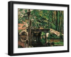 Bridge at Maincy, Melun-Paul Cézanne-Framed Art Print