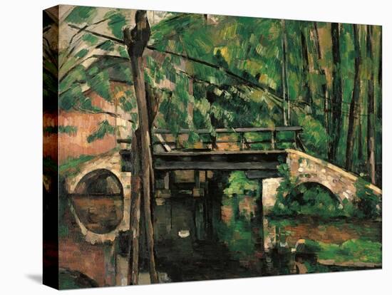 Bridge at Maincy, Melun-Paul Cézanne-Stretched Canvas