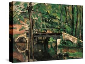Bridge at Maincy, Melun-Paul Cézanne-Stretched Canvas