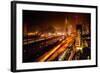 Bridge At Night In Sao Paulo-CelsoDiniz-Framed Art Print