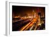 Bridge At Night In Sao Paulo-CelsoDiniz-Framed Art Print