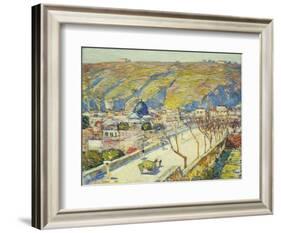 Bridge at Posilippo, Naples, 1889-Childe Hassam-Framed Giclee Print