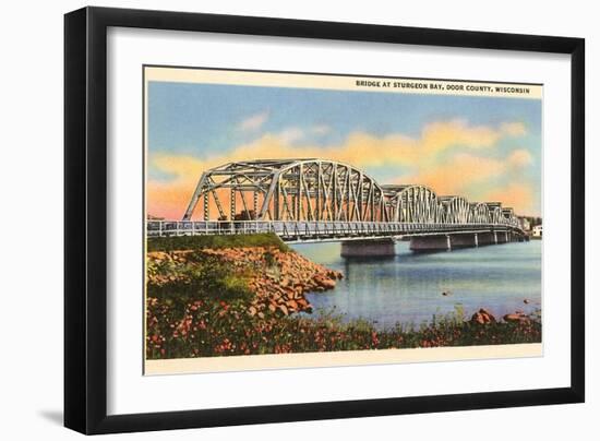 Bridge at Sturgeon Bay, Door County, Wisconsin-null-Framed Art Print