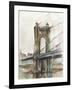 Bridge at Sunset I-Ethan Harper-Framed Art Print