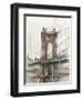 Bridge at Sunset I-Ethan Harper-Framed Art Print