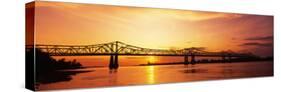 Bridge at Sunset, Natchez, Mississippi, USA-null-Stretched Canvas