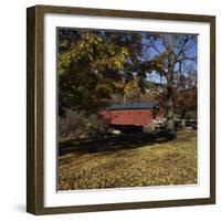 Bridge at the Green, West Arlington, Vermont, USA-null-Framed Photographic Print