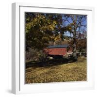 Bridge at the Green, West Arlington, Vermont, USA-null-Framed Photographic Print