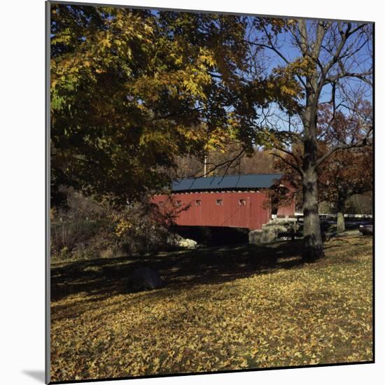 Bridge at the Green, West Arlington, Vermont, USA-null-Mounted Photographic Print