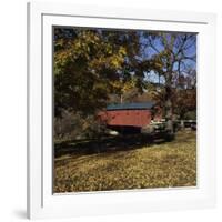 Bridge at the Green, West Arlington, Vermont, USA-null-Framed Photographic Print