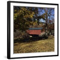 Bridge at the Green, West Arlington, Vermont, USA-null-Framed Photographic Print