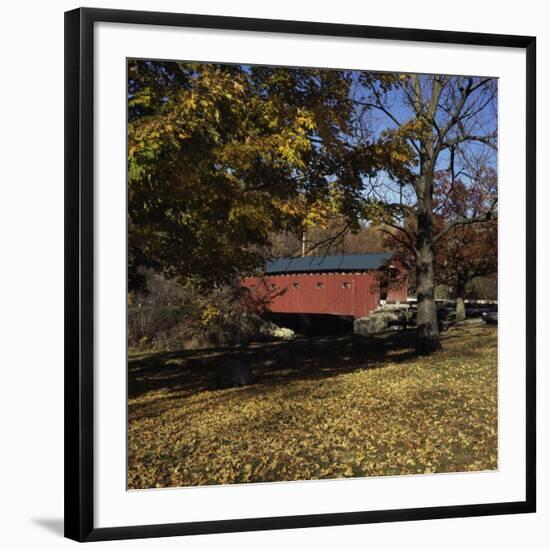 Bridge at the Green, West Arlington, Vermont, USA-null-Framed Photographic Print