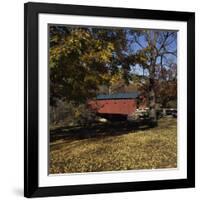 Bridge at the Green, West Arlington, Vermont, USA-null-Framed Photographic Print