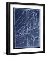 Bridge Blueprint I-Ethan Harper-Framed Art Print