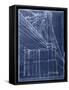 Bridge Blueprint II-Ethan Harper-Framed Stretched Canvas