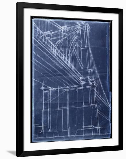 Bridge Blueprint II-Ethan Harper-Framed Art Print