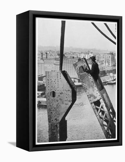 Bridge Building America-null-Framed Stretched Canvas