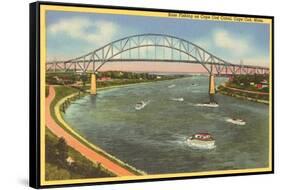 Bridge, Cape Cod, Mass.-null-Framed Stretched Canvas