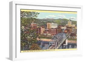 Bridge, Charleston, West Virginia-null-Framed Art Print