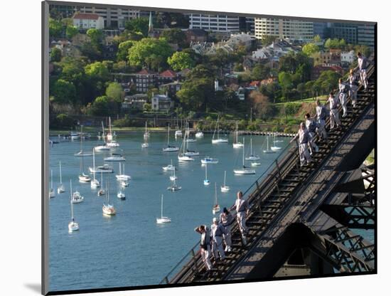 Bridge Climbers on Sydney Harbor Bridge, Sydney, Australia-David Wall-Mounted Photographic Print