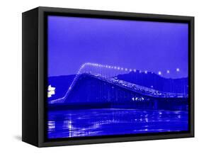 Bridge Connecting Macau to Mainland China-Stewart Cohen-Framed Stretched Canvas