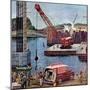 "Bridge Construction", March 9, 1957-Ben Kimberly Prins-Mounted Premium Giclee Print